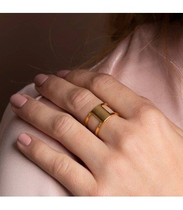 Anillo Camboia Baño Oro