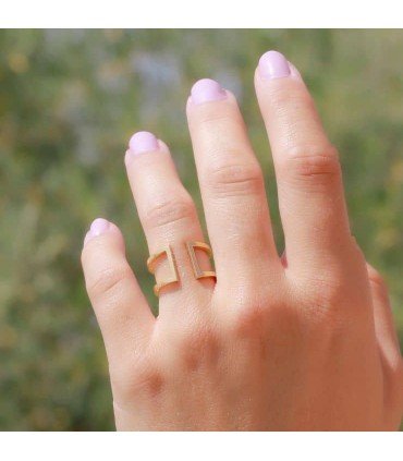 Anillo Camboia Baño Oro