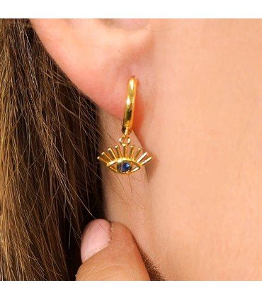 Pendientes Ojo de Horus Baño Oro