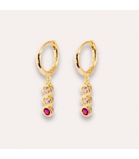 Pendientes Rounds Light Baño Oro