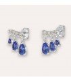 Pendientes Blue Drops Plata