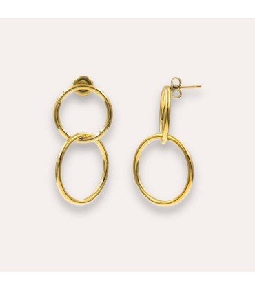 Pendientes Together Baño Oro