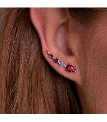 Pendientes Colours Trepadores Plata