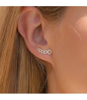 Pendientes Trepadores Baño Oro