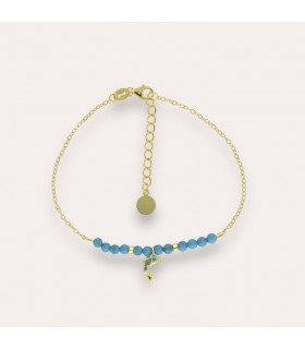 Pulsera Dolphin Dots Baño Oro