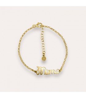 Pulsera Mamá Baño Oro