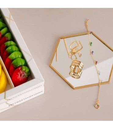 Pulsera Colours Stones Baño Oro