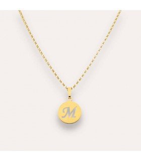 Collar Letter Baño Oro