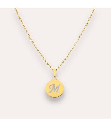Collar Letter Baño Oro