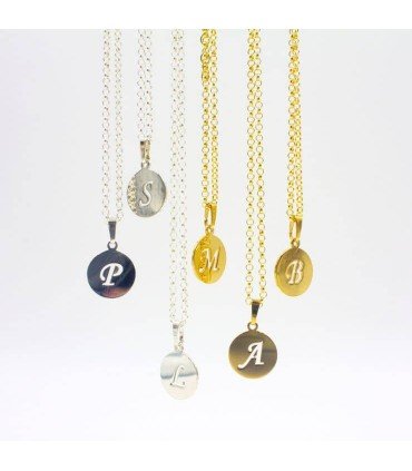 Collar Letter Baño Oro