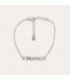 Pulsera Mamá Corazones Plata