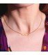 Collar Mamá Corazones Baño Oro