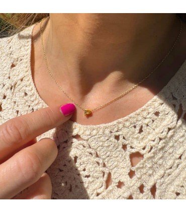 Collar Initial Baño Oro