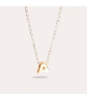 Collar Initial Baño Oro